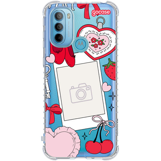 Capinha para celular  Coquette Polaroid Frame 