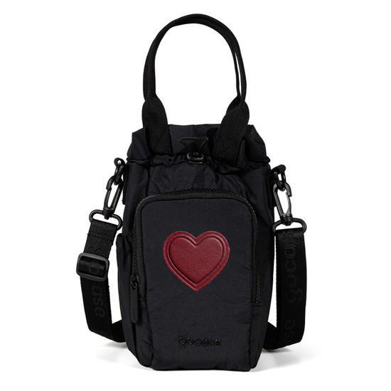 Bolsa de Garrafa - Coração Bordado