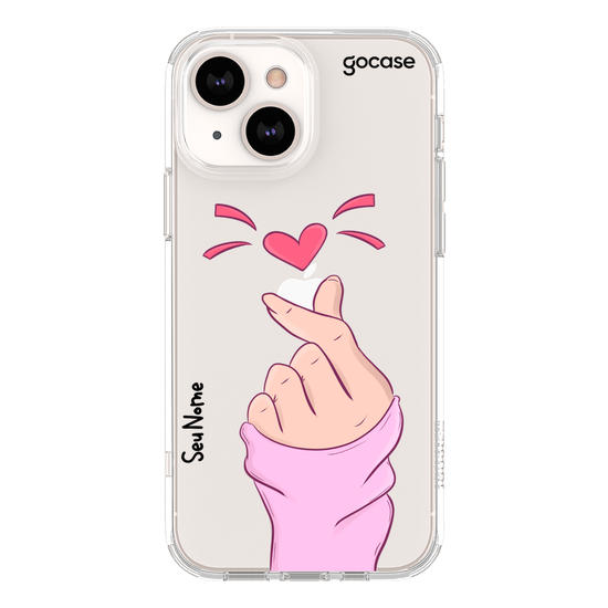 Capinha para celular Coração com uma mão