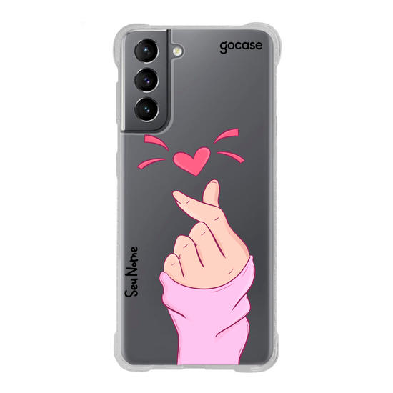 Capinha para celular Coração com uma mão Capinha para celular Coração com uma mão
