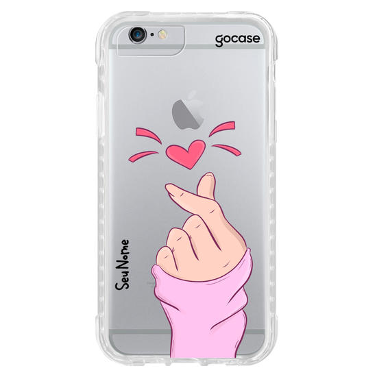 Capinha para celular Coração com uma mão