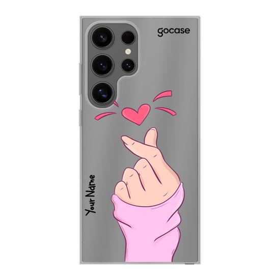 Heart with one hand Phone Case