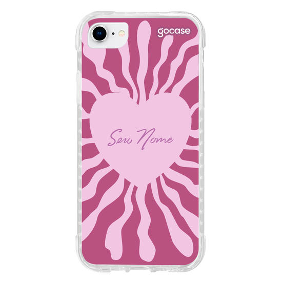 Capinha para celular Coração e Cores