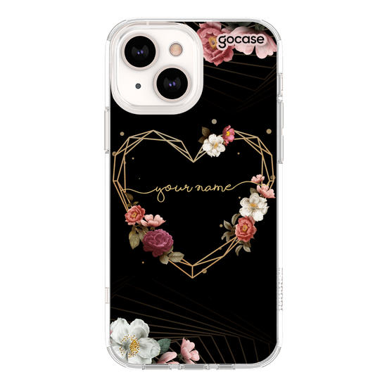 Geometric Floral Heart Phone Case