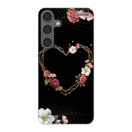 Geometric Floral Heart Phone Case