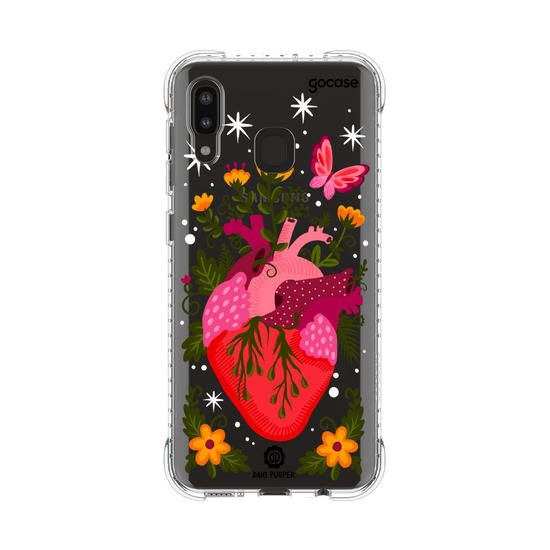 Capinha para celular Coração Floral