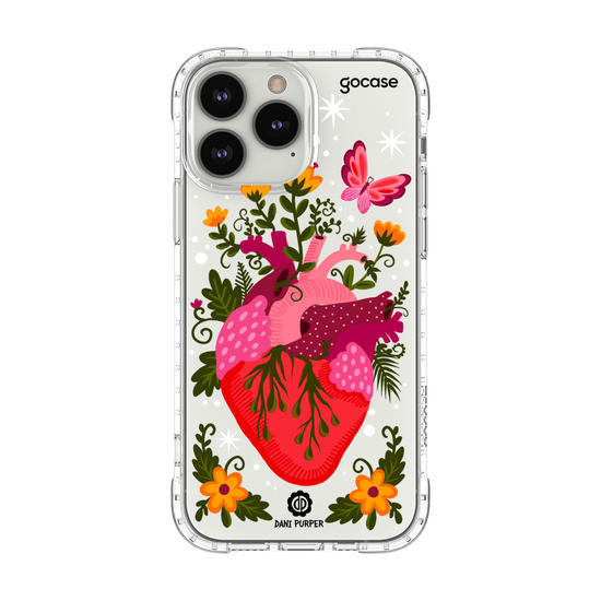Capinha para celular Coração Floral