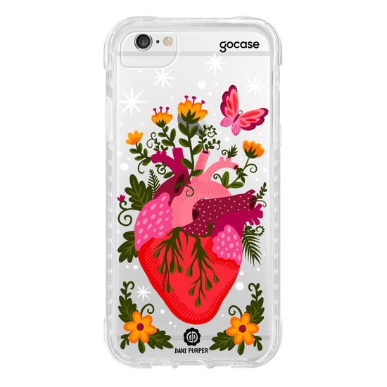 Capinha para celular Coração Floral