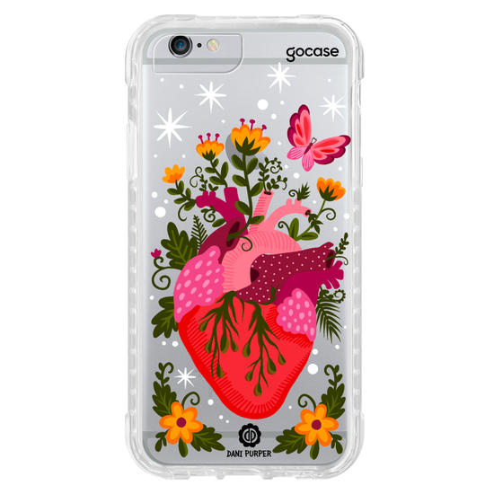 Capinha para celular Coração Floral