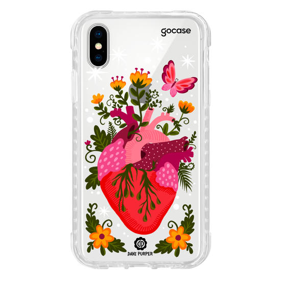 Capinha para celular Coração Floral