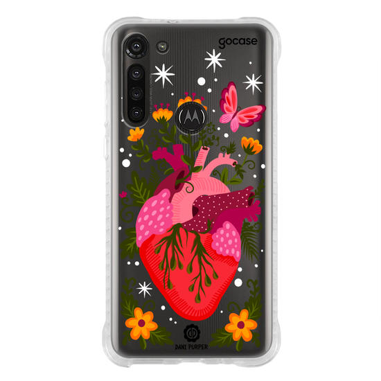 Capinha para celular Coração Floral