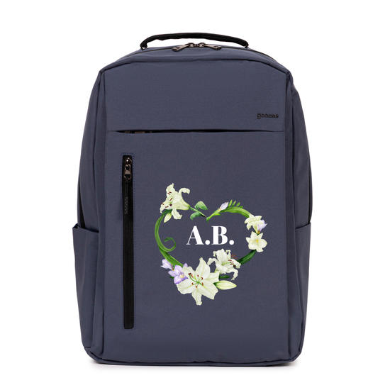 Mochila Executiva Slim -  Coração de Lírios