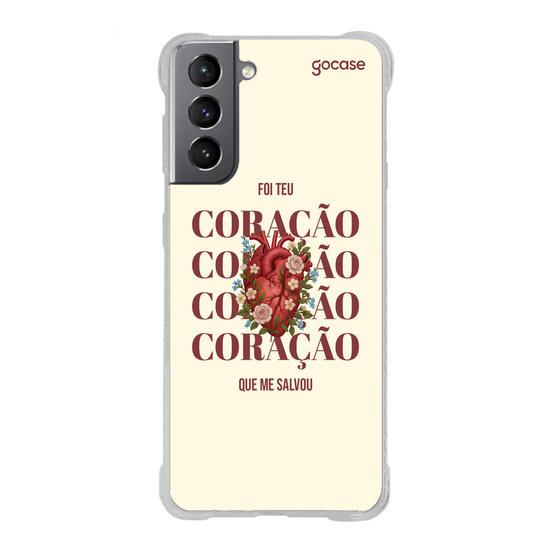 Capinha para celular  Foi Teu Coração Que Me Salvou