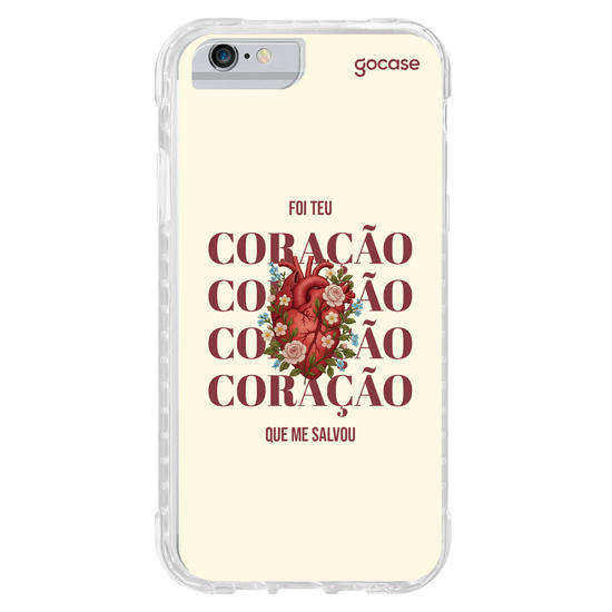 Capinha para celular  Foi Teu Coração Que Me Salvou