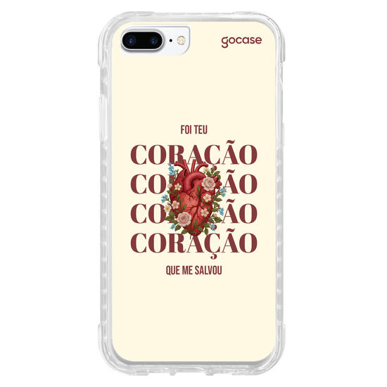 Capinha para celular  Foi Teu Coração Que Me Salvou