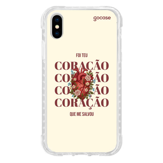 Capinha para celular  Foi Teu Coração Que Me Salvou