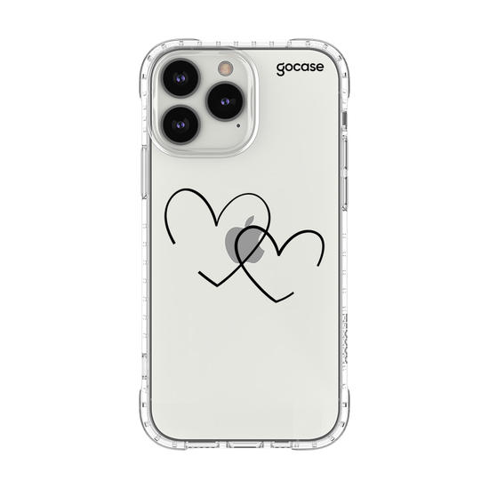 Capinha para celular Corações com Iniciais
