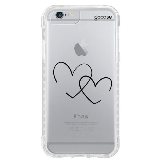 Capinha para celular Corações com Iniciais