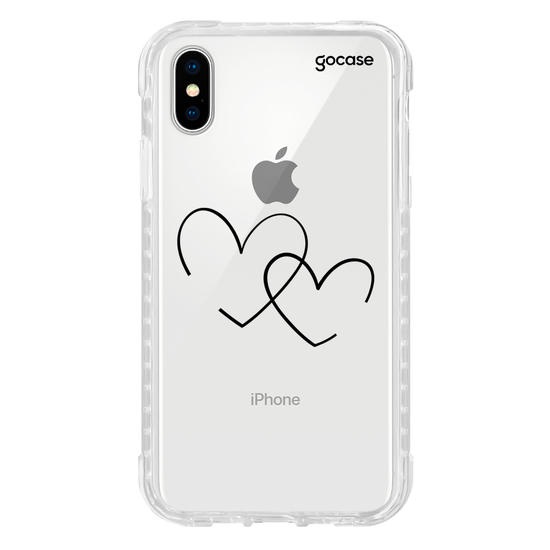 Capinha para celular Corações com Iniciais