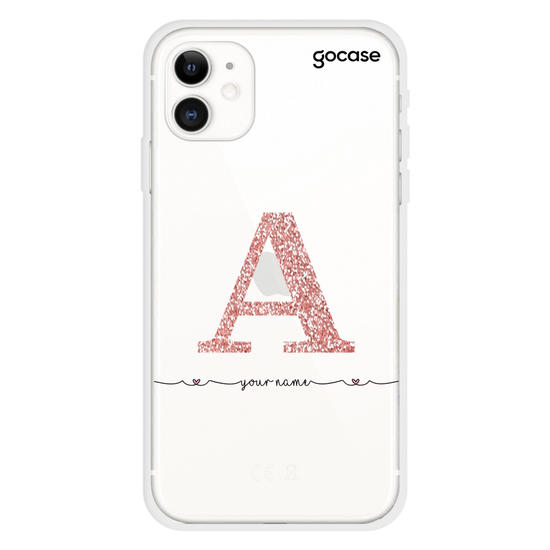 Corações com Nome - Inicial Phone Case