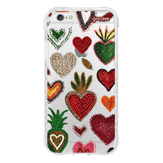 Capinha para celular  Corações Cravejados