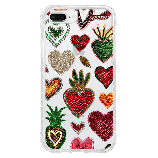 Capinha para celular  Corações Cravejados