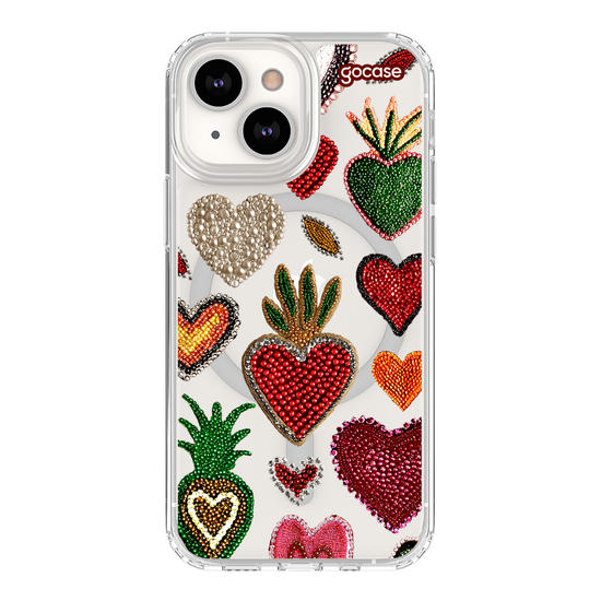 Capinha para celular  Corações Cravejados