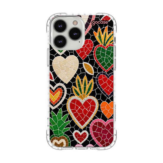 Capinha para celular  Corações Cravejados - Mosaico