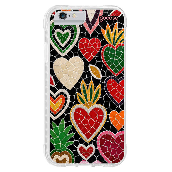 Capinha para celular  Corações Cravejados - Mosaico