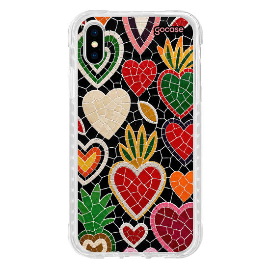 Capinha para celular  Corações Cravejados - Mosaico