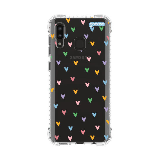 Capinha para celular  Corações em Tons Pastéis