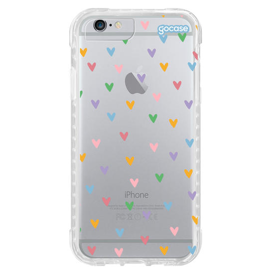 Capinha para celular  Corações em Tons Pastéis