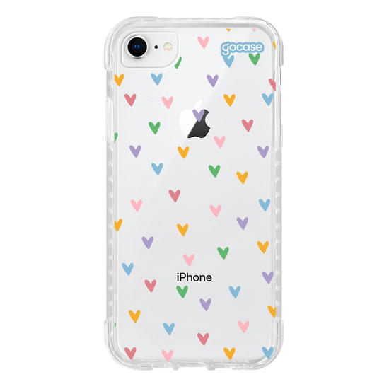 Capinha para celular  Corações em Tons Pastéis