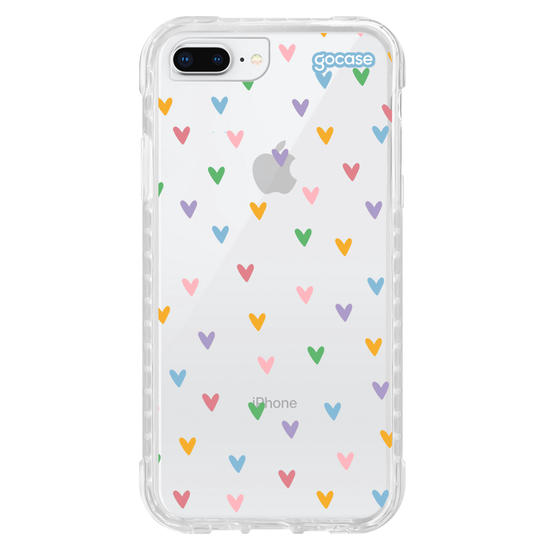 Capinha para celular  Corações em Tons Pastéis