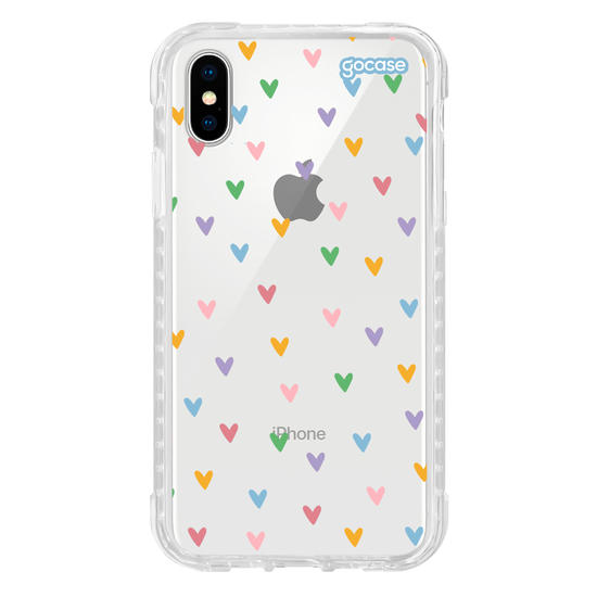 Capinha para celular  Corações em Tons Pastéis