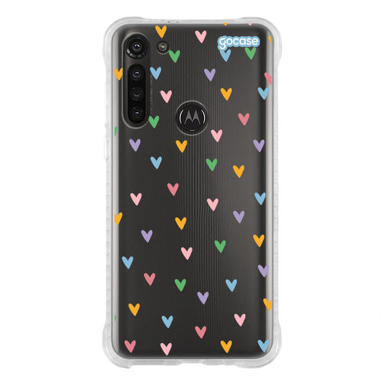 Capinha para celular  Corações em Tons Pastéis
