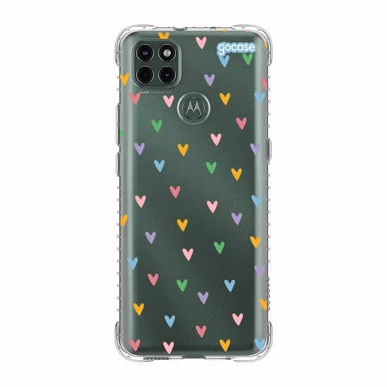 Capinha para celular  Corações em Tons Pastéis