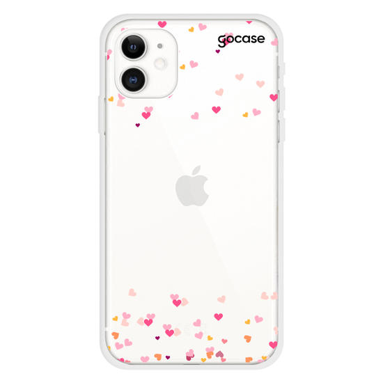 Hearts Handwritten - Initial Glitter Phone Case