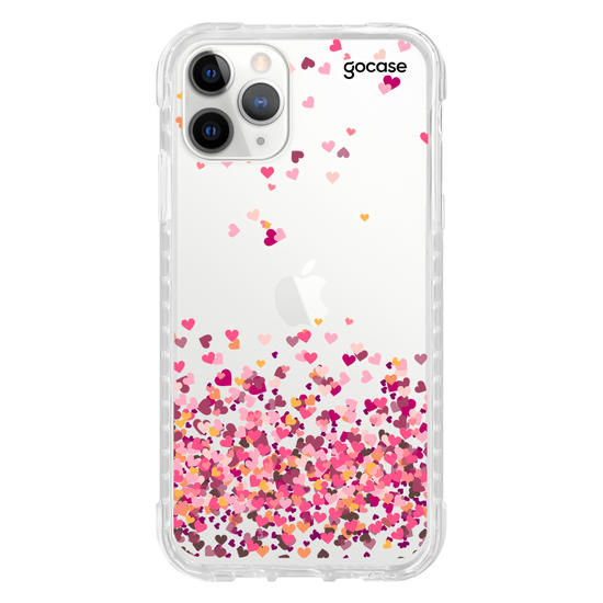 Capinha para celular Corações Flutuantes Manuscrita
