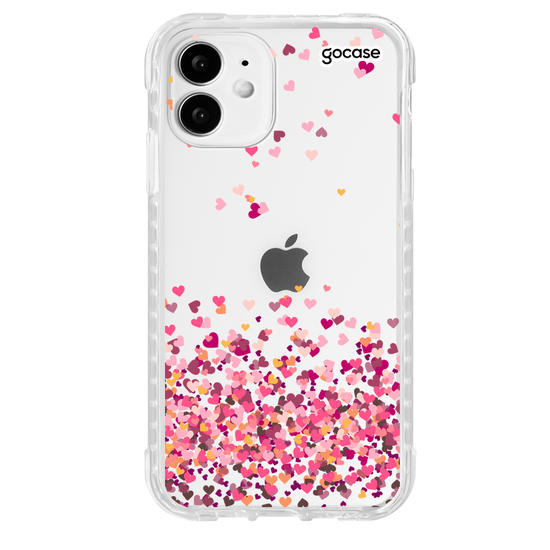 Capinha para celular Corações Flutuantes Manuscrita
