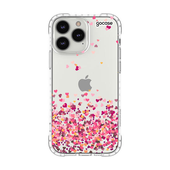Capinha para celular Corações Flutuantes Manuscrita