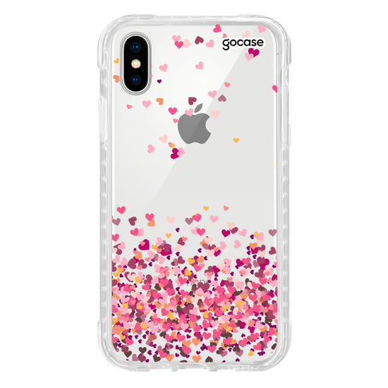 Capinha para celular Corações Flutuantes Manuscrita