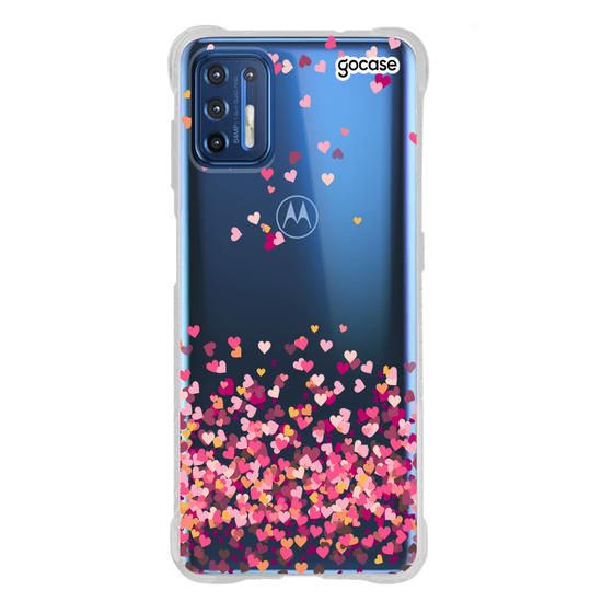 Capinha para celular Corações Flutuantes Manuscrita