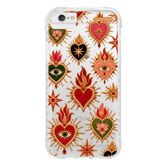 Capinha para celular  Corações Místicos Efeito Cravejado