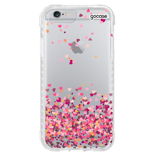Capinha para celular Corações Flutuantes Personalizada