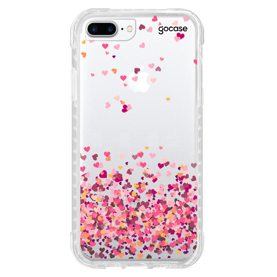 Capinha para celular Corações Flutuantes Personalizada