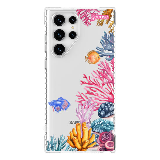 Capinha para celular  Corais Laterais