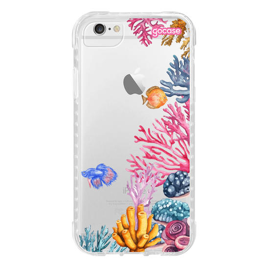 Capinha para celular  Corais Laterais