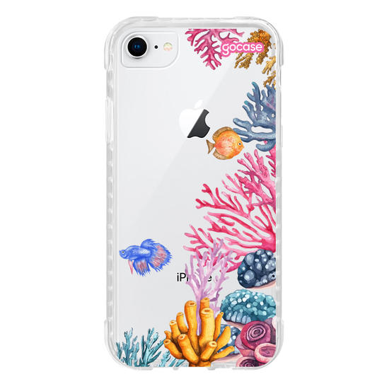 Capinha para celular  Corais Laterais