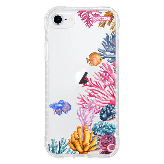 Capinha para celular  Corais Laterais